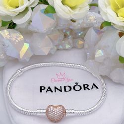 Pandora style bracelet !! 925 sterling silver.
