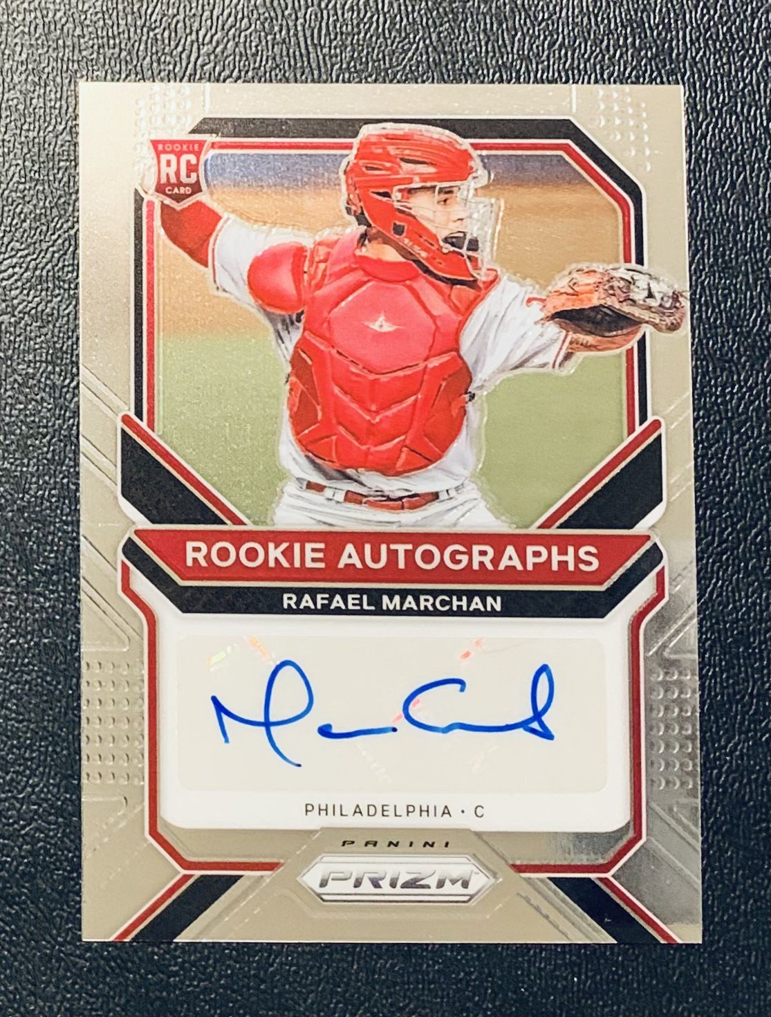 2021 Panini Prizm Baseball RAFAEL MARCHAN RC Rookie AUTO #RA-RM Phillies