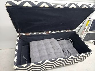 Upholstered bench with storage