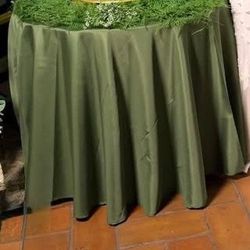 Olive Green Round Tablecloths 