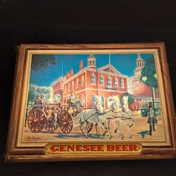 GENESEE LIGJTED UP VINTAGE BEER SIGN