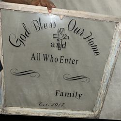 Antique Wooden Window Frame.