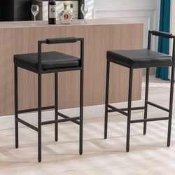 Modern Upholstered Bar Stools (set of 6 or sets of 2) - Like New!