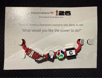 Bank Of America FIFA World Cup 2026 Canada Exclusive Charm Bracelet