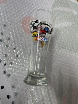 Vintage NASCAR Glass Beer Pilsner Cup