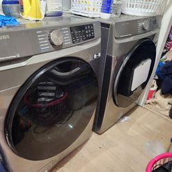 Samsung Bottom Loader Washer And Electric Dryer 