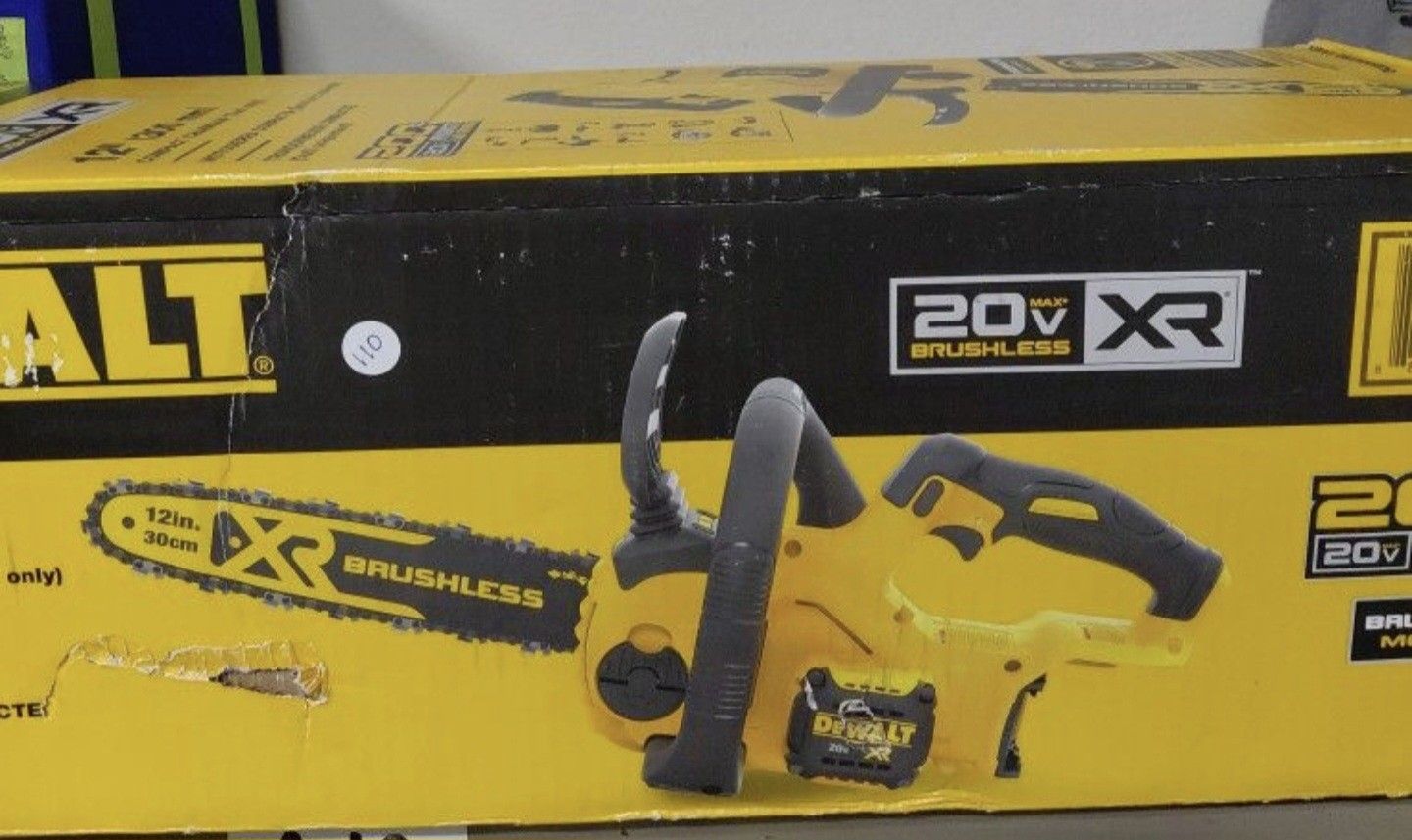 DEWALT 20V MAX 12-inch Brushless Cordless Compact Chainsaw