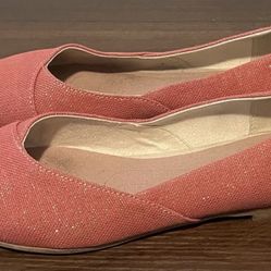 Tom’s Gold Sparkle Jutti Slip On Shoes Size 7.5