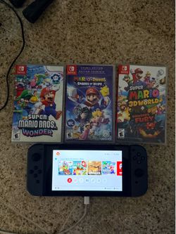 Nintendo Switch with 3 Games