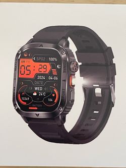 Black Rugged Sport Smart Watch