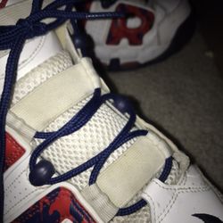 Rare Nike Red White And Blue Camo Uptempo 