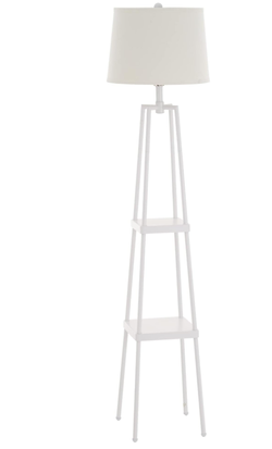White Metal Floor Lamp