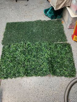 Artificial grass wall panels