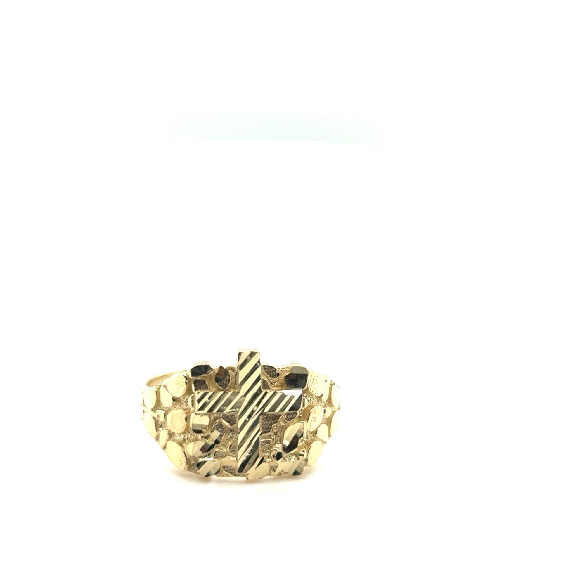 Men’s Cross Nugget Ring