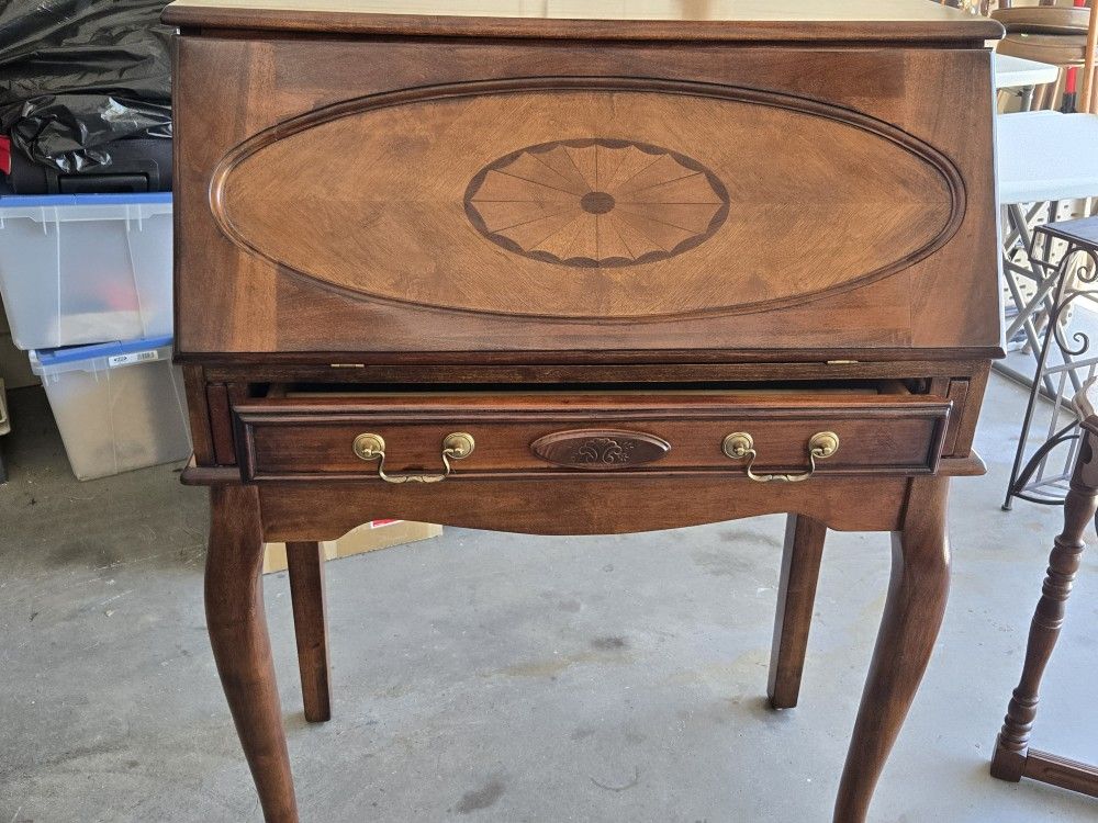 Vintage Drop-Down Secretary Desk