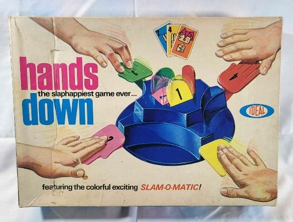 Vintage 1965 Ideal Hands Down The Slaphappiest Game Ever Complete Works Great