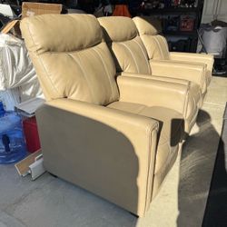 New – Never Used Kathy Ireland Beige RV Recliners