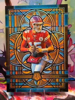 Patrick Mahomes II Panini Mosaic Stained Glass Design  Oversized/Jumbo Card