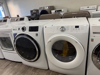 GE profile washer and dryer set electric with warranty