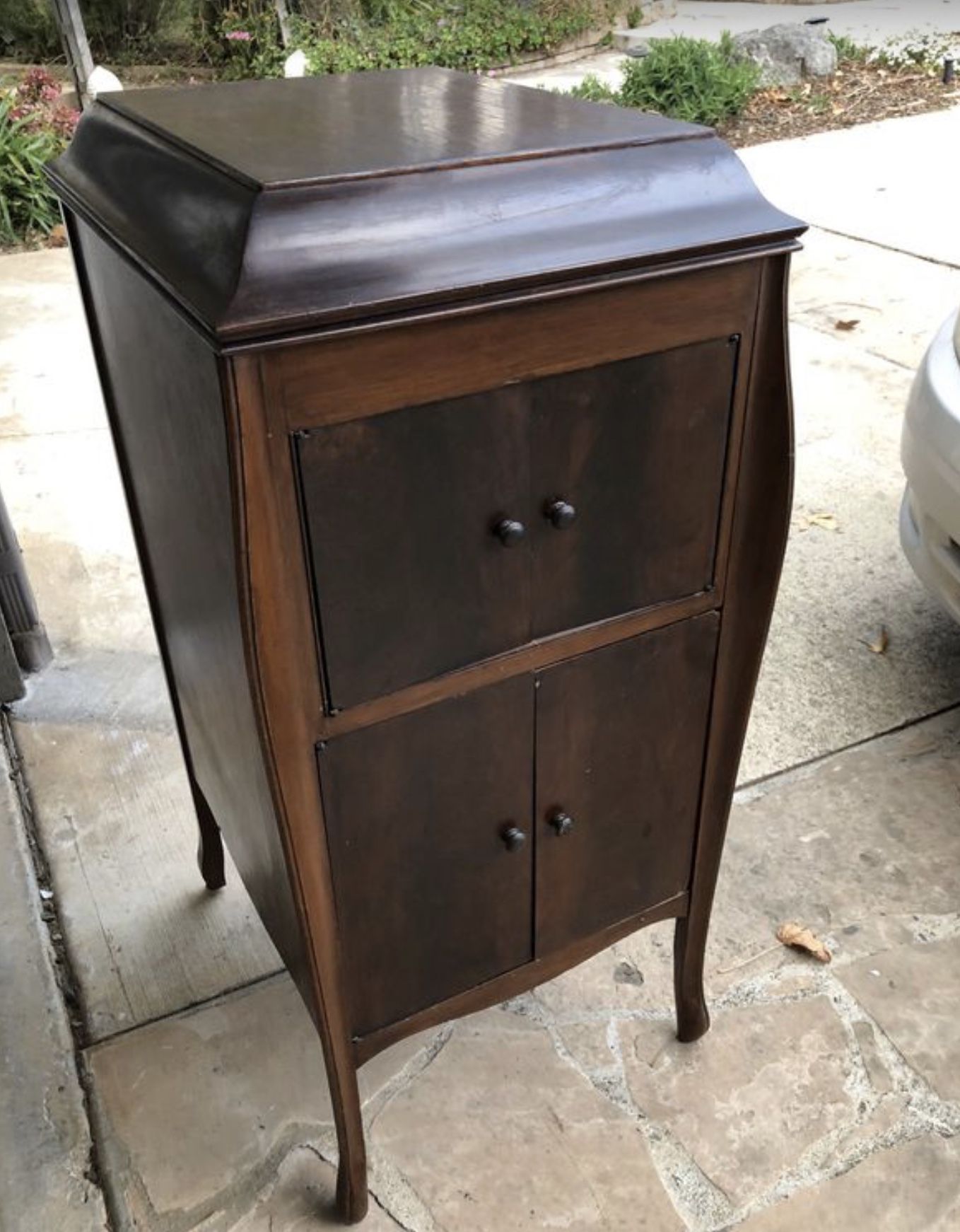 Antique Victrola cabinet