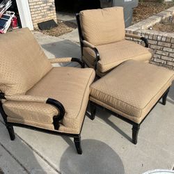 Matching Chairs And Ottoman