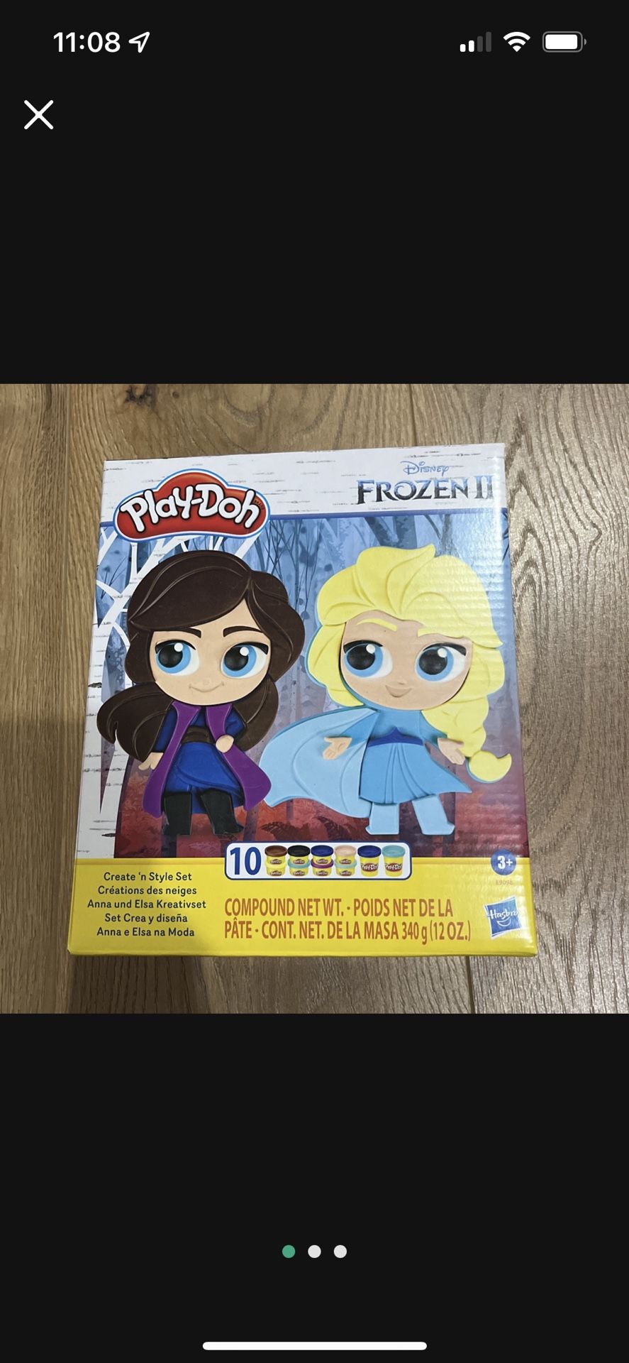 Disney’s Frozen 2 Play Doh Anna and Elsa Create n’ Style Set