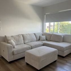 Ivory sectional 