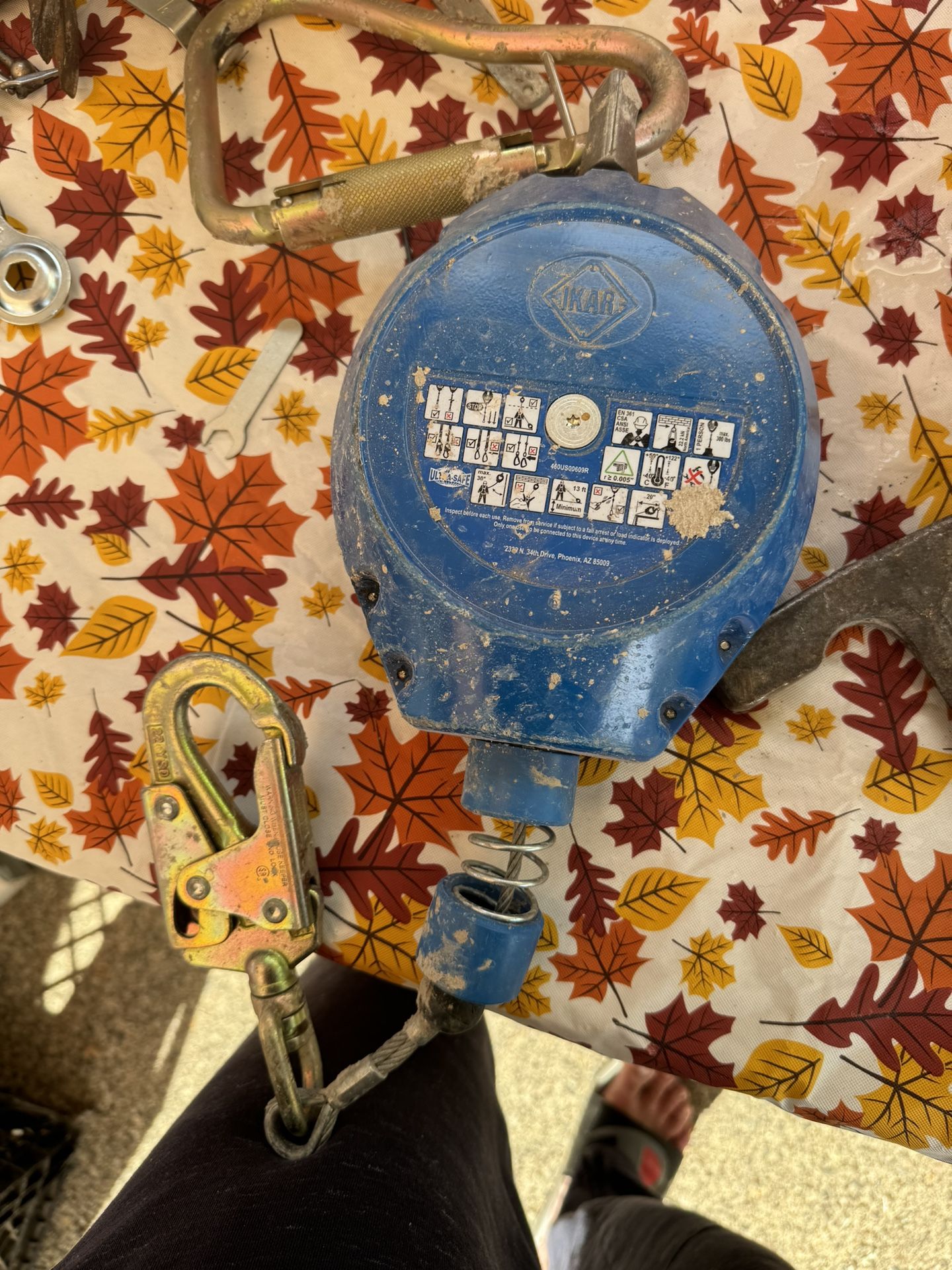 Retractable Lifeline. Yo Yo