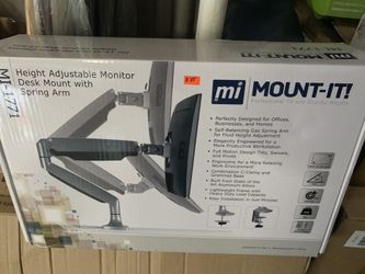 M1-1771 ‼️‼️ Adjustable desk mount with spring arm our price $35