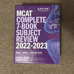 MCAT Complete 7-Book Subject Review 2022-2023 (Kaplan)