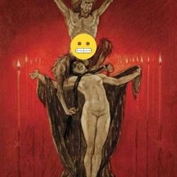 The Satanists Painting on Canvas.

by Felicien Rops
