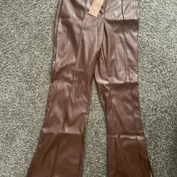 Brown Leather Pants