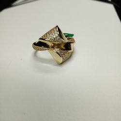 Beautiful Elegant Ring 14K Gold Laminated High Quality