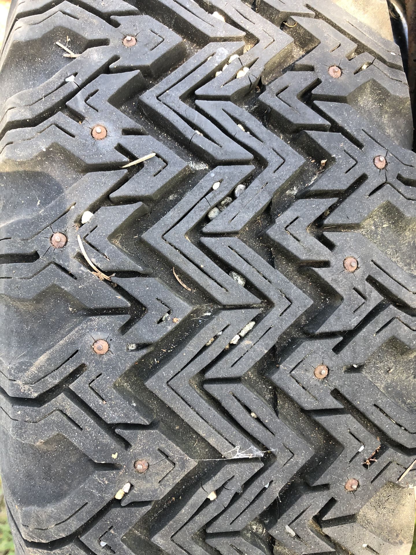 Two Studded Snow Tires