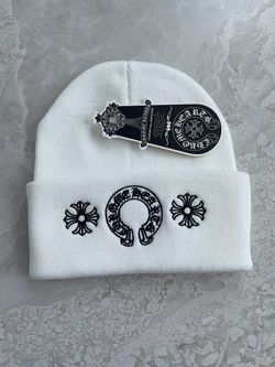 Chrome Hearts x Comme des Garçons White Beanie
