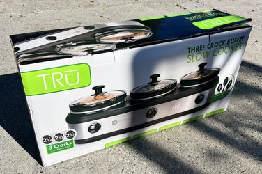 3 Crock Buffet Slow Cooker