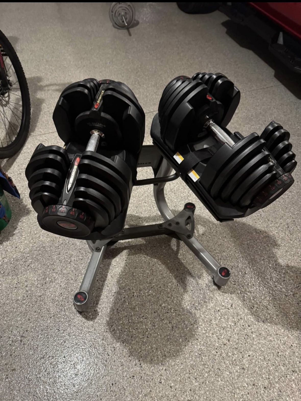 BOWFLEX-1090-LBS-SELECTECH-Adjustable-DUMBBELLS