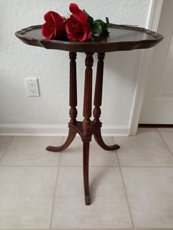 Original Vintage Mersman End Table Mahogany Sofa Fern Lamp Side End Table