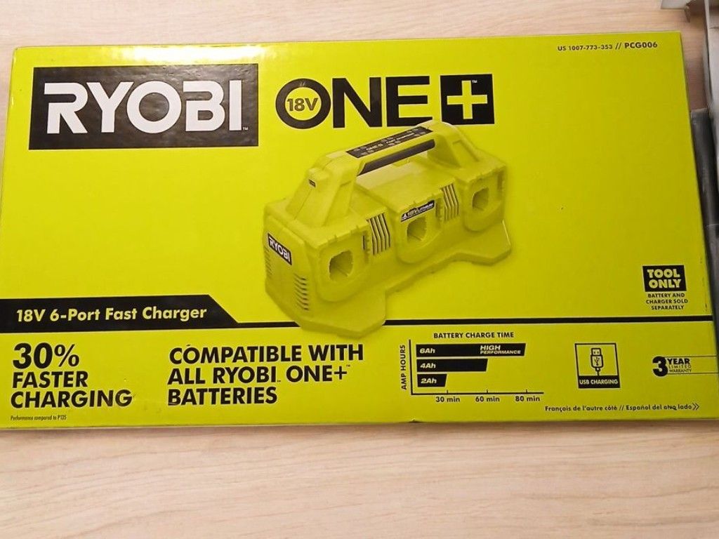 Ryobi 6 Sport Fast Charger