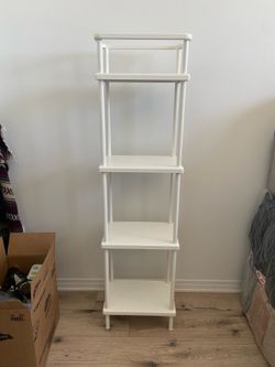 White 4-Tier Bookshelf