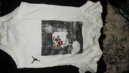 Jordan baby onesie...0-6 mnths