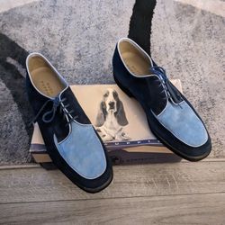 Hush Puppies Blue Suede Shoes 