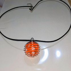 Caged D20 Pendant Necklace