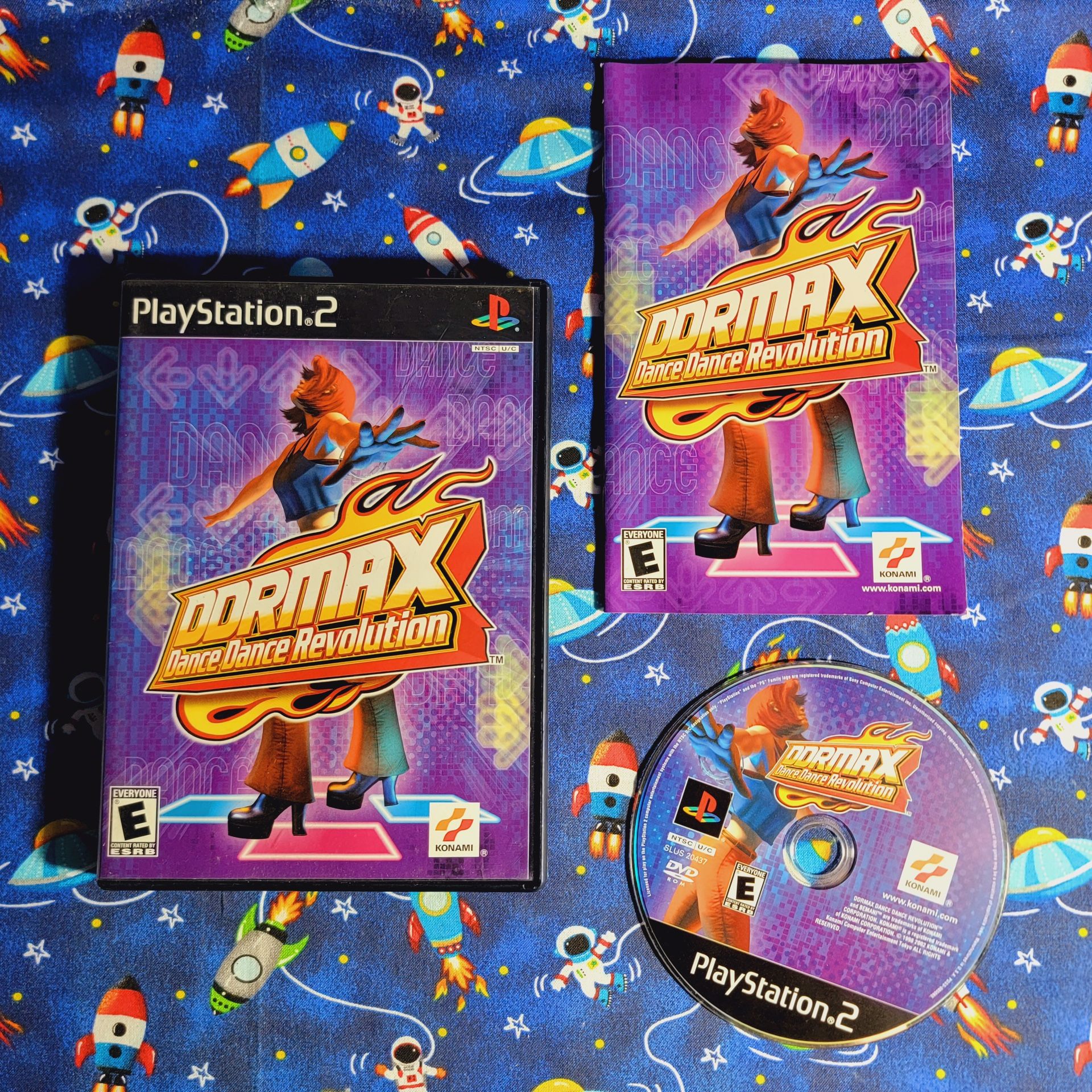 DDR MAX Dance Dance Revolution Sony PlayStation 2 PS2 Complete W Manual CIB
