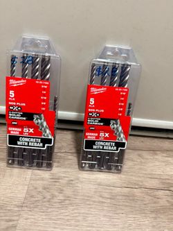 Milwaukee 5-Piece SDS Plus MX4 Drill Bit Set