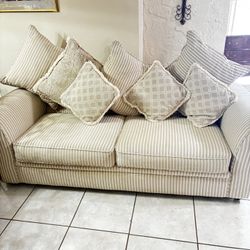 3 Piece Sofa Set With Pillows- Sofa- Loveseat- Ottoman- Chair 