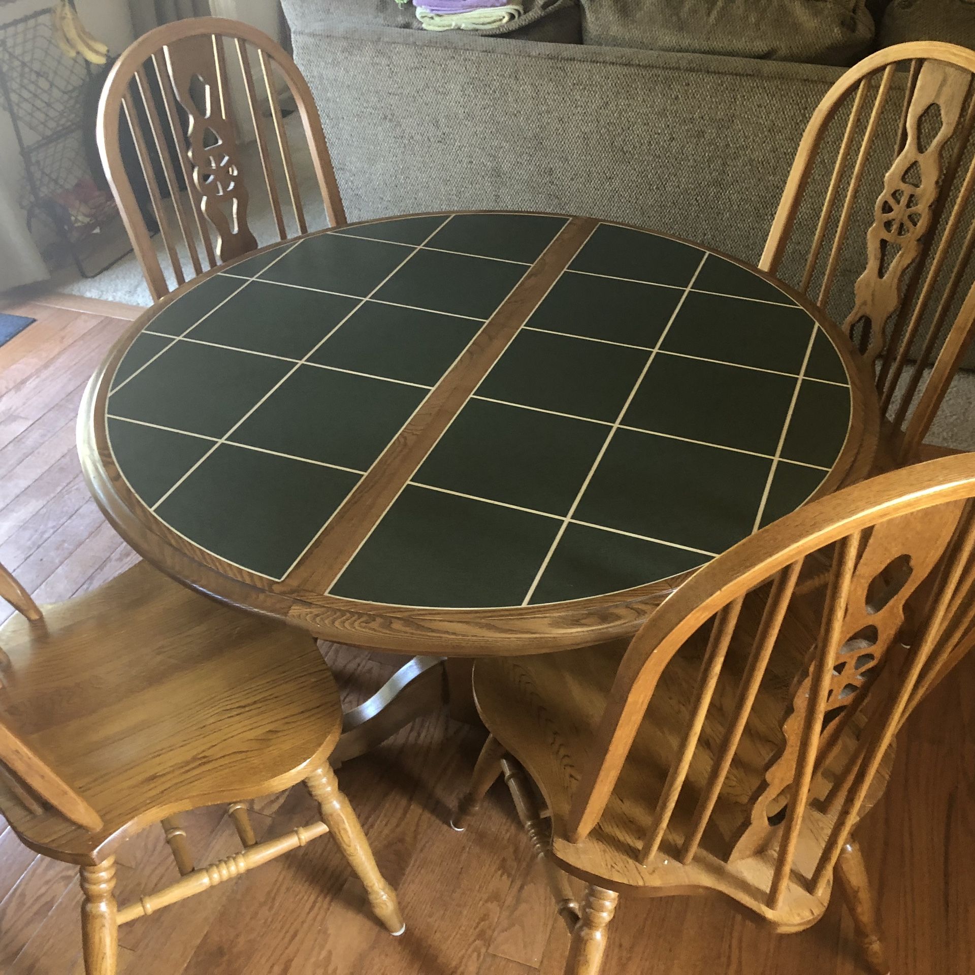 Tiled breakfast table