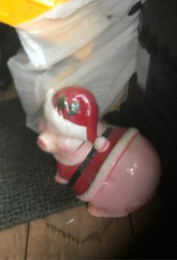 Pig cookie jar