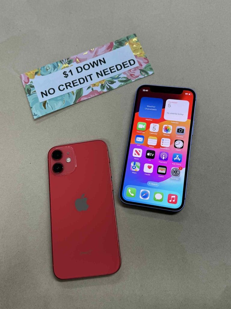 Apple IPhone 12 Mini 5G Unlocked - Only $1 Today Pay The Rest Later!