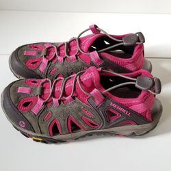 MERRELL Women's Water Sandal Waxy Waterproof Leather WOMEN'S 5.5 New!